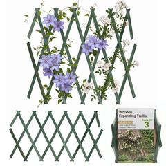 3PK Wooden Trellis Green 180*60cm