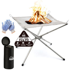 S/S Fire Pit with Carry Bag & Gloves