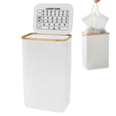 Bamboo Laundry Box + Inner Bag White