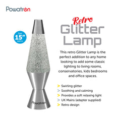 15 Inch Glitter Lamp For Room Ambience