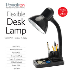 Flexible LED Lamp with Tray and Phone Holder