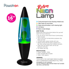 16-Inch Retro Rocket Neon Lamp For Ambience
