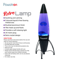 16-Inch Retro Rocket Lava Lamp For Ambience