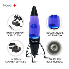 16-Inch Retro Rocket Lava Lamp For Ambience