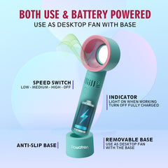 Portable Rechargeable Bladeless Fan For Comfort