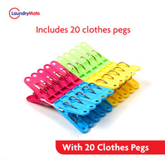 Space-Saving 3-Tier Airer And Pegs