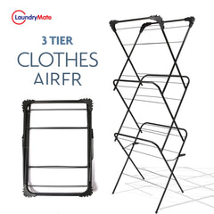 Space-Saving 3-Tier Airer And Pegs