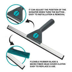 Telecopic Window Cleaning Kit Long Reach Handle