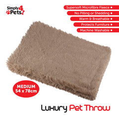 Luxury Medium Pet Throw For Comfort
