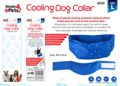 Adjustable Cooling Dog Collar - Large Size