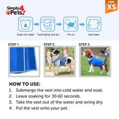 Adjustable Cooling Dog Collar - Extra Small Size