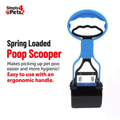 Spring Loaded Poop Scooper For Easy Cleanup