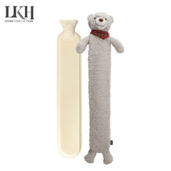 2L Long Hot Water Bottle with Animal Cover