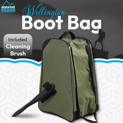 Wellington Boot Storage Bag with Shoe Brush