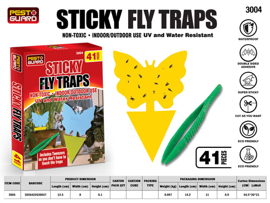 41pc Sticky Traps with Tweezer