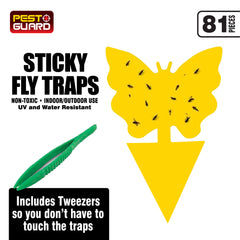81 Piece Sticky Traps with Tweezers