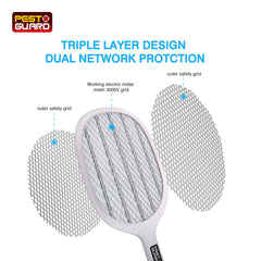 Rechargeable 2in1 Bug Zapper and Swatter