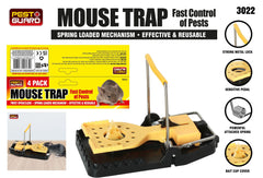 4PK Spring-Loaded Mouse Trap