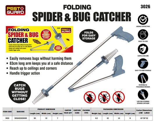 Foldable Spider Catcher Grey