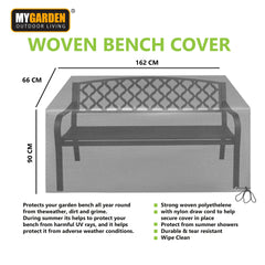 Durable Garden Bench Cover 90x162x66cm