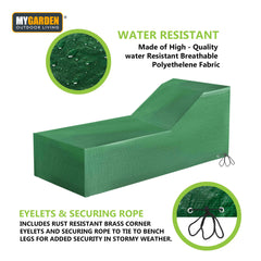 Weatherproof Garden Sunbed Cover 210x75x41cm