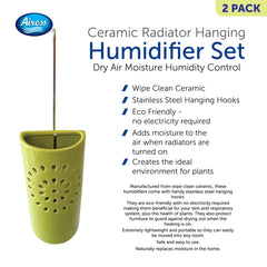 2PK Ceramic Radiator Hanging Humidifier Set