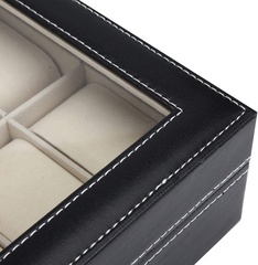 10 Slot Watch Case with Lock and Key