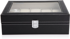 10 Slot Watch Case with Lock and Key