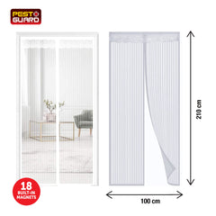 Durable Magnetic White Door Screen Mesh
