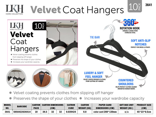 Black Velvet Hanger