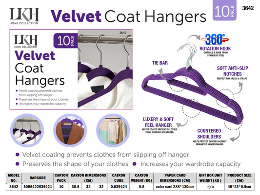 Purple Velvet Hanger