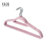 Durable 10-Pack Velvet Coat Hangers