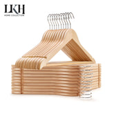 20PK Wooden Hanger Natural