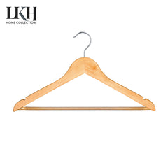 Premium 10-Pack Wooden Cloth Hangers Set