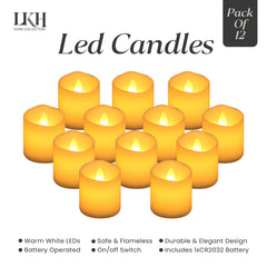 12PK White Candle
