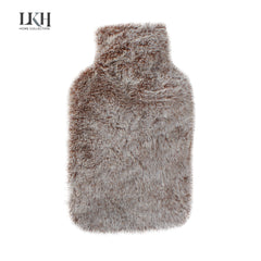 2 Litre Hot Water Bottle with Rabbit Fur Cover