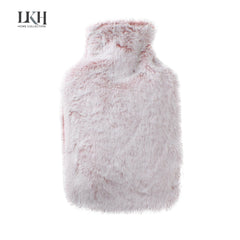 2 Litre Hot Water Bottle with Rabbit Fur Cover