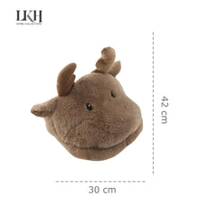 2 Litre Hot Water Bottle with Slipper Sherpa Cover