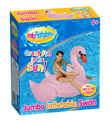 Elegant Inflatable Rose Gold Swan Float
