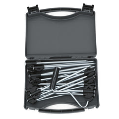 20PK Steel Tent Pegs + Peg Puller