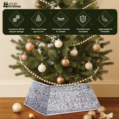 Square Tree Skirt Silver (12)