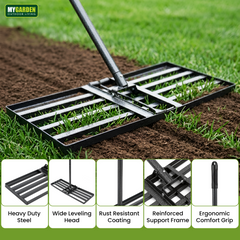 Foldable Lawn Leveling Rake