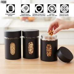 3PK Glass Storage Container