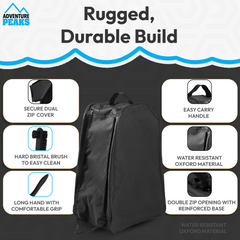 Wellington Boot Storage Bag with Shoe Brush