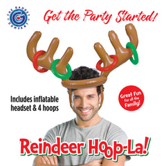Inflatable Reindeer Hoop-La! Holiday Decoration