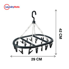 20 Peg Folding Clothes Airer Dryer Rack for Laundry