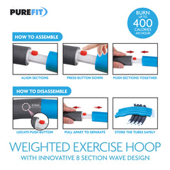 Weighted Exercise Hoop For Effective Workout