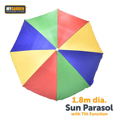 Sun Parasol with Adjustable Tilt Function
