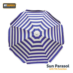 Sun Parasol with Adjustable Tilt Function