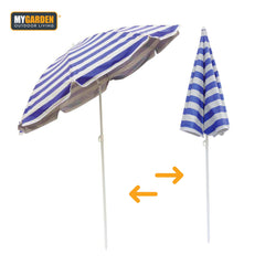 Sun Parasol with Adjustable Tilt Function